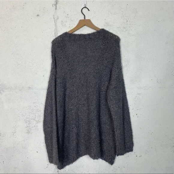 Susina Boucle Chunky Knit V Neck Oversize Sweater 1X - Picture 3 of 6